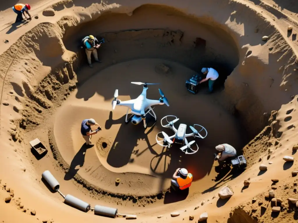 Arqueólogos usan drones para documentar hallazgos históricos subterráneos con precisión