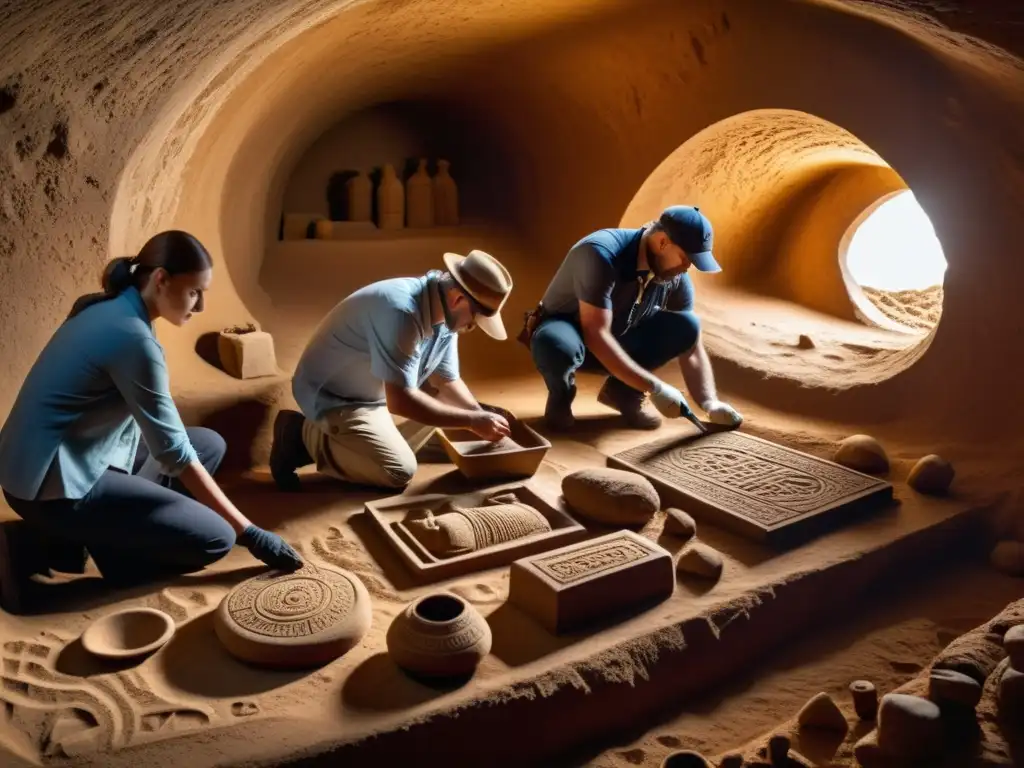 Arqueólogos descubren tesoros antiguos en excavación subterránea, revelando el impacto en ecosistemas subterráneos en bienestar