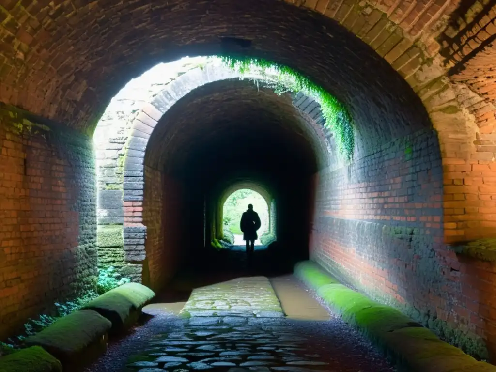 Explorando la atmósfera misteriosa de un túnel histórico, capturando la luz y sombra con técnicas de fotografía en túneles históricos