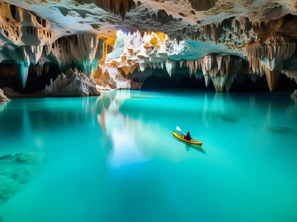 Explora la belleza subterránea: turismo en cavernas con aguas turquesa