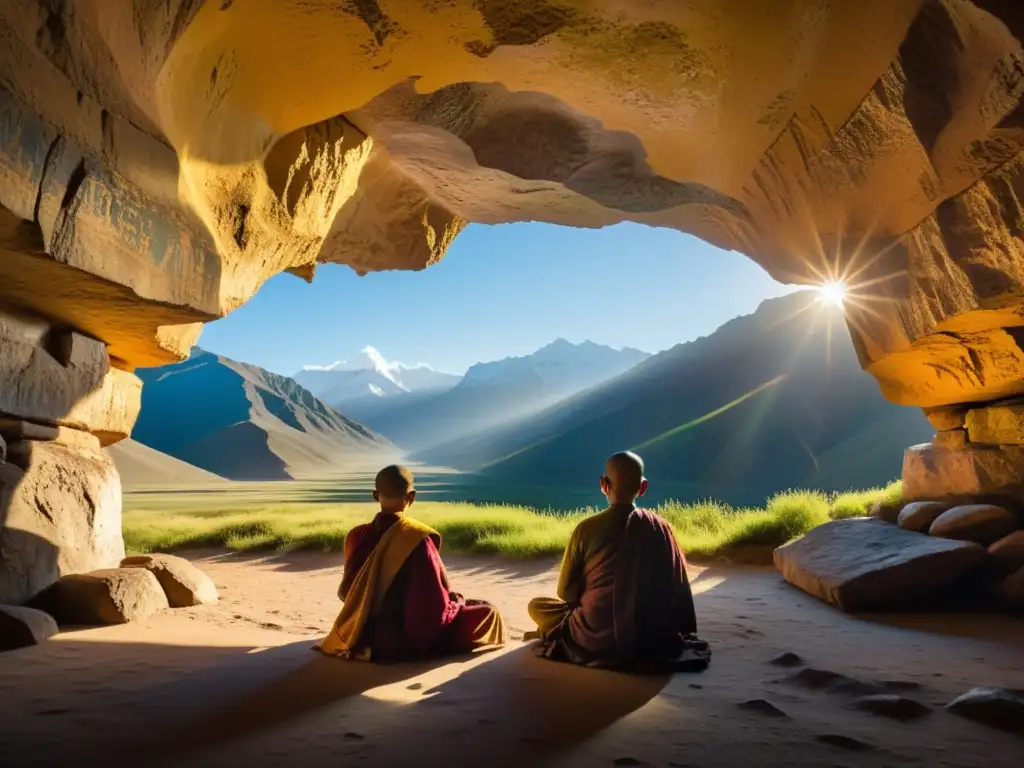 Explora la cueva sagrada del Tíbet, donde la meditación y el yoga se entrelazan en un ambiente de serenidad ancestral