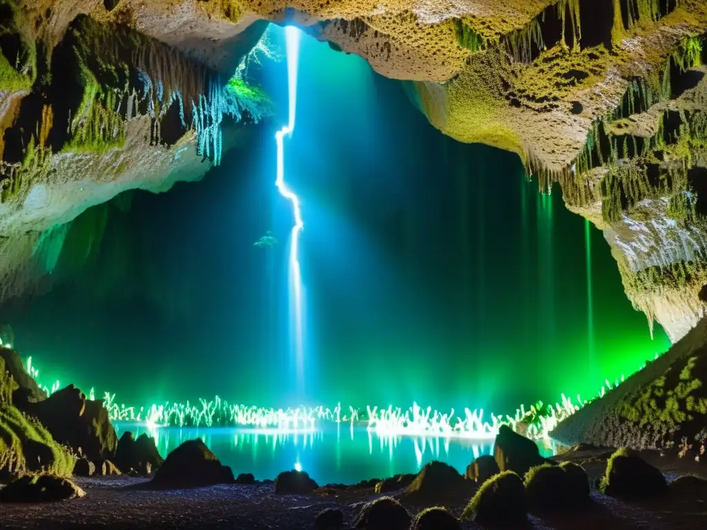 Explora destinos subterráneos asombrosos viajeros intrépidos en las cuevas de Waitomo, Nueva Zelanda, con sus deslumbrantes gusanos brillantes