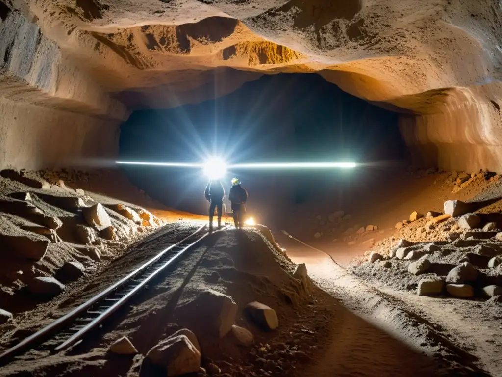 Emocionante excavación en túnel histórico con detalles ultrarrealistas y atmósfera misteriosa