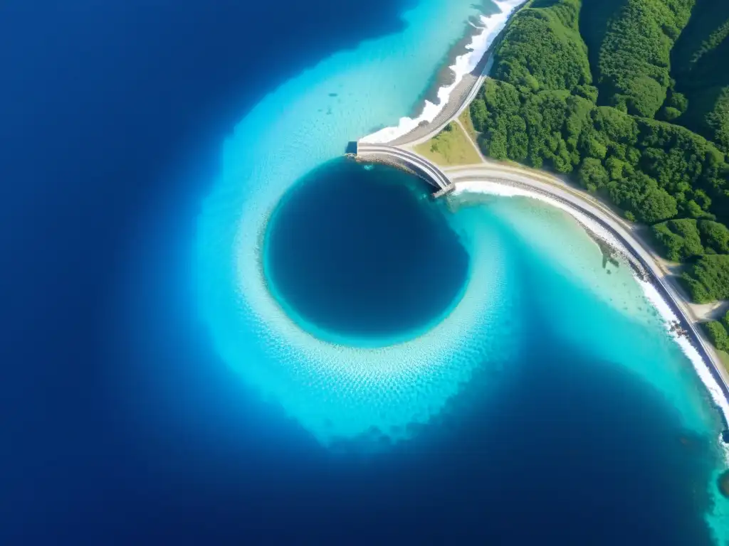 Entrada del Túnel Seikan Japón conecta islas bajo el lecho marino, con asombroso paisaje submarino en tonos azules