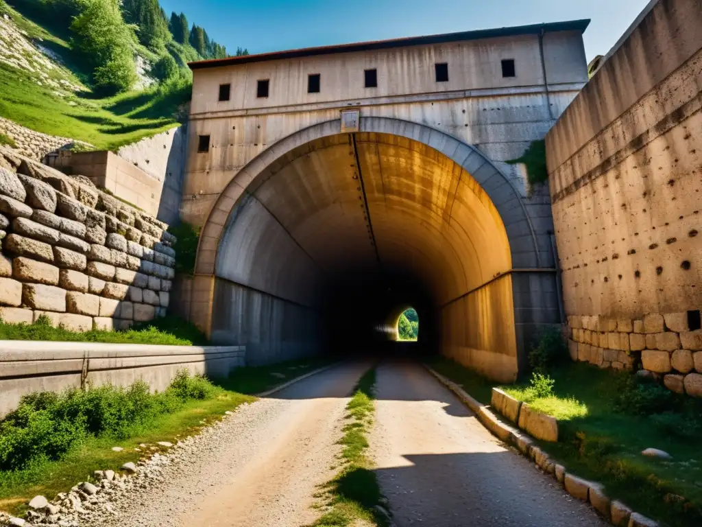 Entrada al túnel de Sarajevo: historia, resistencia y texturas en la arquitectura envejecida y el entorno terroso