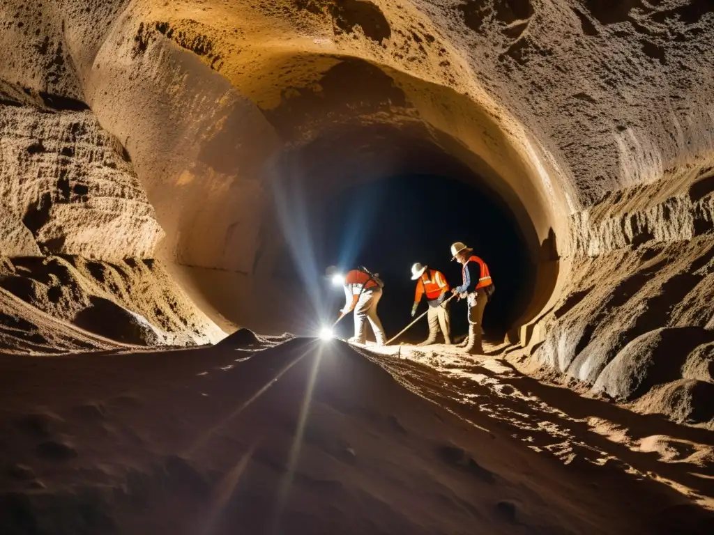 Un equipo de arqueólogos descubre antiguos secretos en un estrecho túnel subterráneo