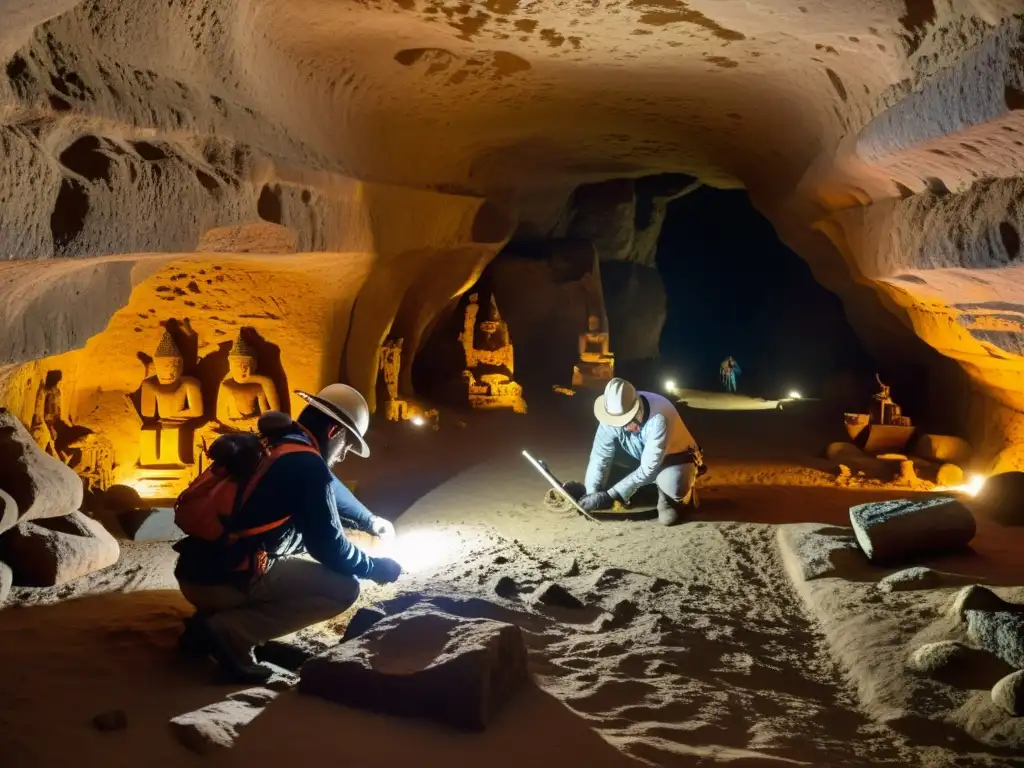 Un equipo de arqueólogos documenta y restaura un sitio histórico subterráneo con tecnología digital, preservando cada detalle con precisión