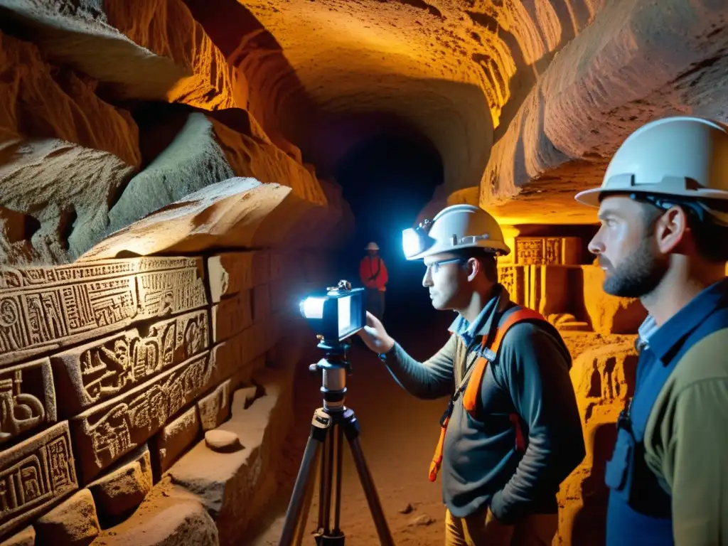 Un equipo de arqueólogos utiliza tecnología de mapeo 3D para explorar pasajes subterráneos y antiguas estructuras