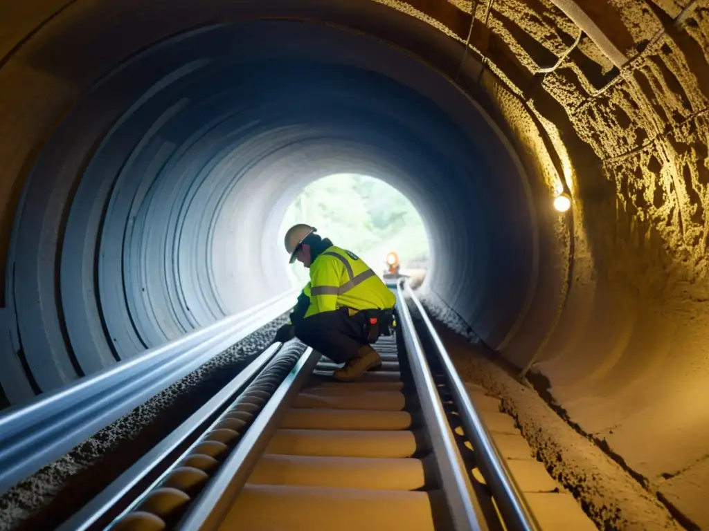 Un equipo de expertos en restauración trabaja con dedicación en la preservación del túnel histórico