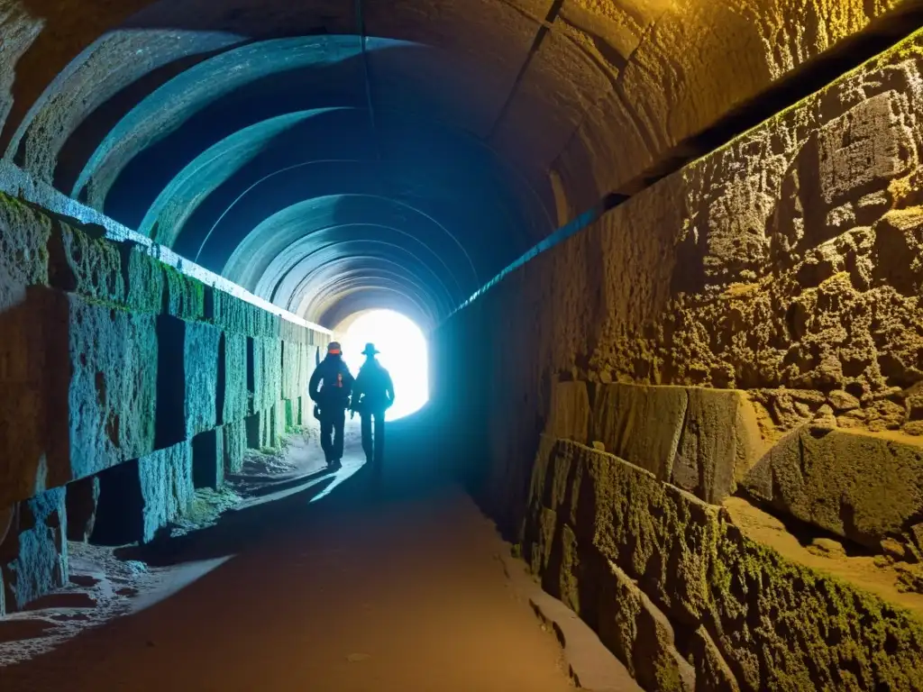 Un equipo de ingenieros utiliza tecnología láser avanzada para documentar y analizar los detalles de un túnel histórico, capturando las texturas desgastadas de las antiguas paredes de piedra y los delicados arcos que han resistido la prueba del tiempo