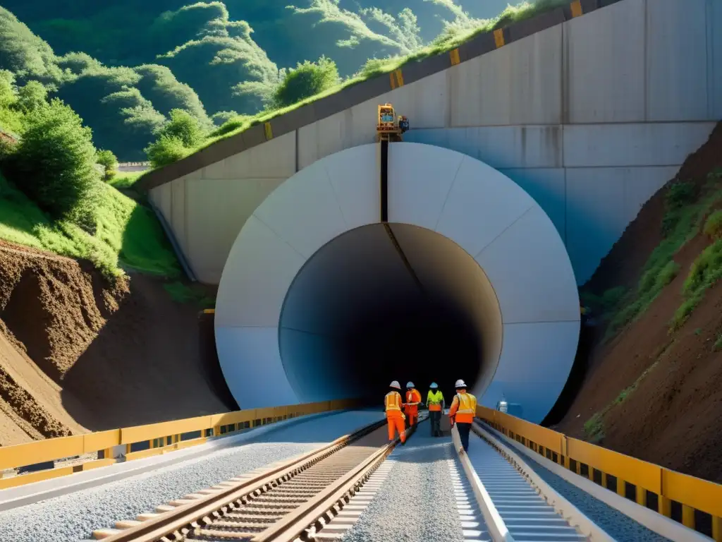 Un equipo de ingenieros utiliza métodos para asegurar túneles en terrenos inestables, mostrando precisión e innovación en la construcción