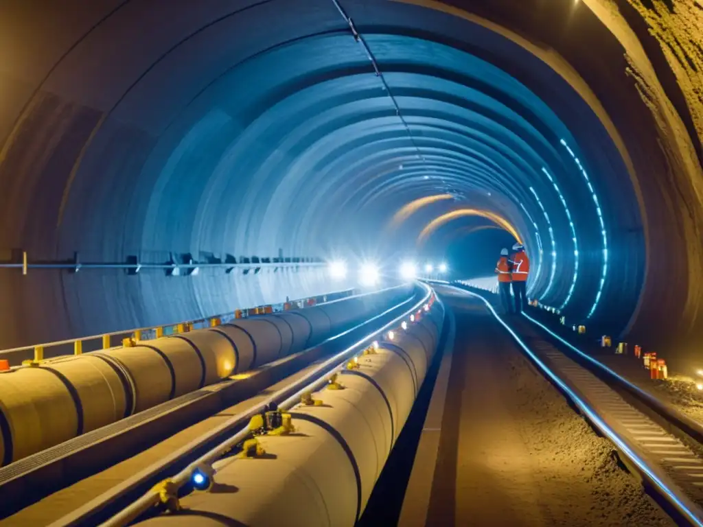 Un equipo de ingenieros utiliza tecnología avanzada para el tratamiento de patologías en estructuras subterráneas