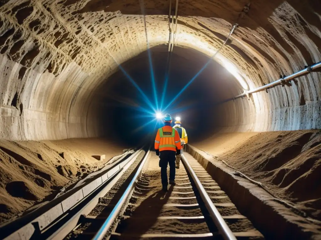 Un equipo de ingenieros utiliza tecnología de vanguardia para explorar un túnel subterráneo histórico