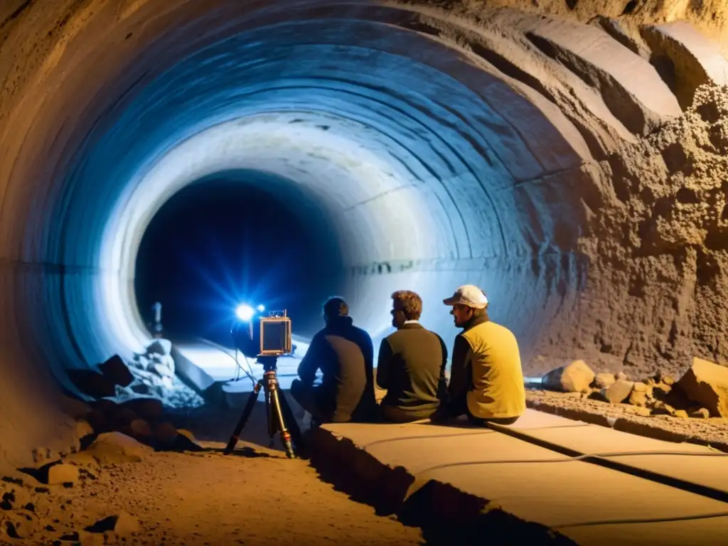 Un equipo de investigadores aplica acústica en un túnel antiguo, explorando sus misteriosas reverberaciones