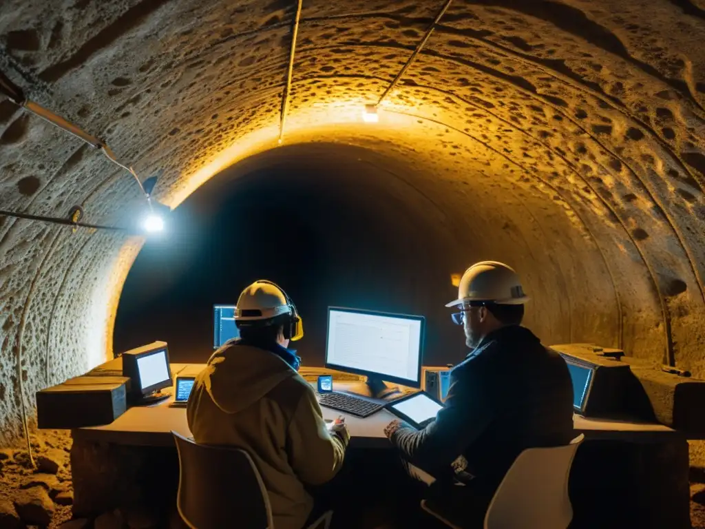 Un equipo de investigadores explora con equipos de acústica en un túnel antiguo, desvelando misterios