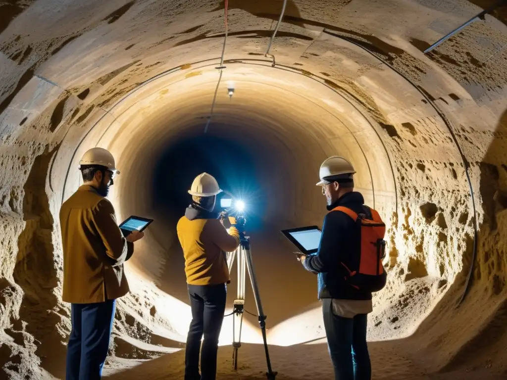 Un equipo de investigadores utiliza tecnología avanzada para cartografiar un túnel histórico, fusionando tecnología y exploración histórica