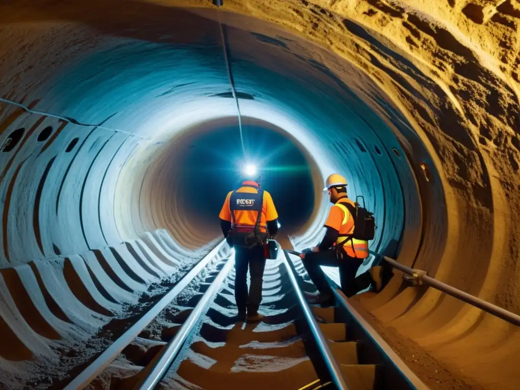 Un equipo de mapeo 3D explora un túnel histórico, capturando cada detalle con tecnología avanzada