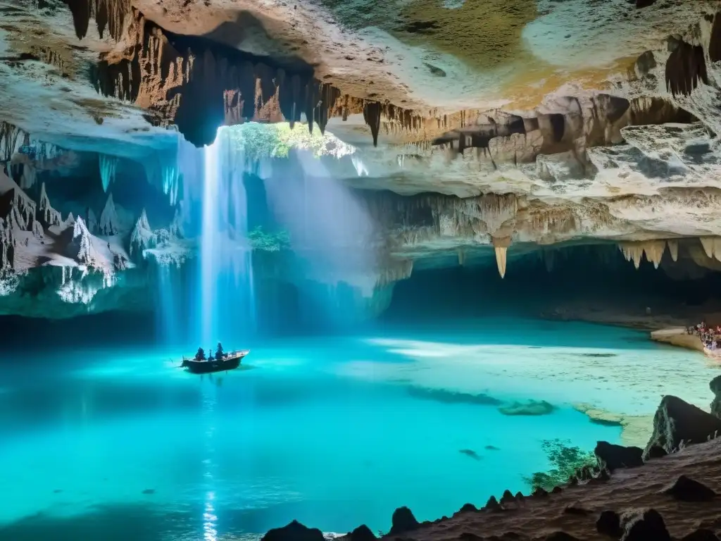 Exploración en el Gran Acuífero Maya: asombrosa aventura subterránea con formaciones cristalinas y aguas azules