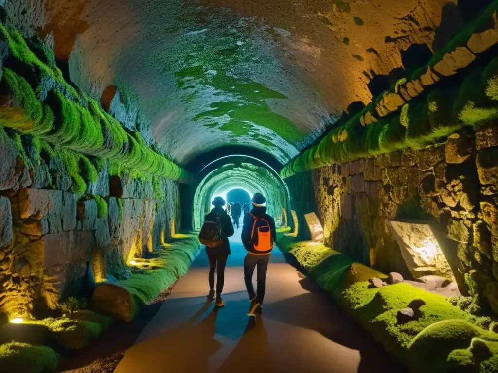 Exploración de túnel histórico con Apps de RA para túneles históricos