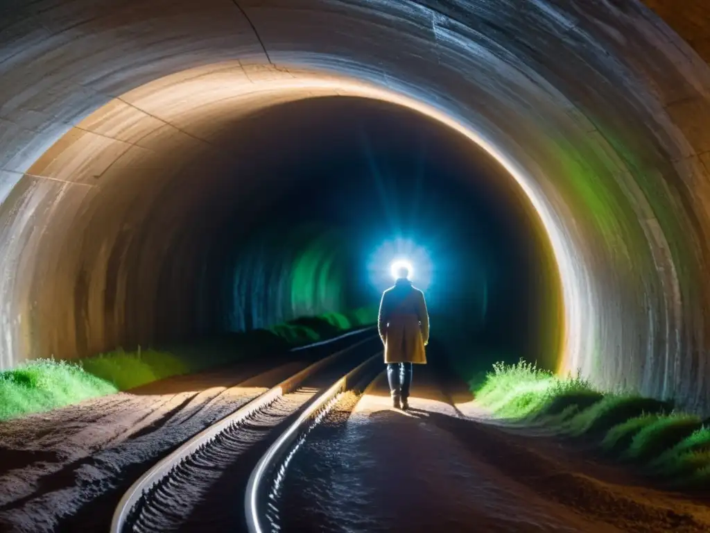 Exploración nocturna en túneles subterráneos: un fotógrafo captura la misteriosa belleza de las profundidades