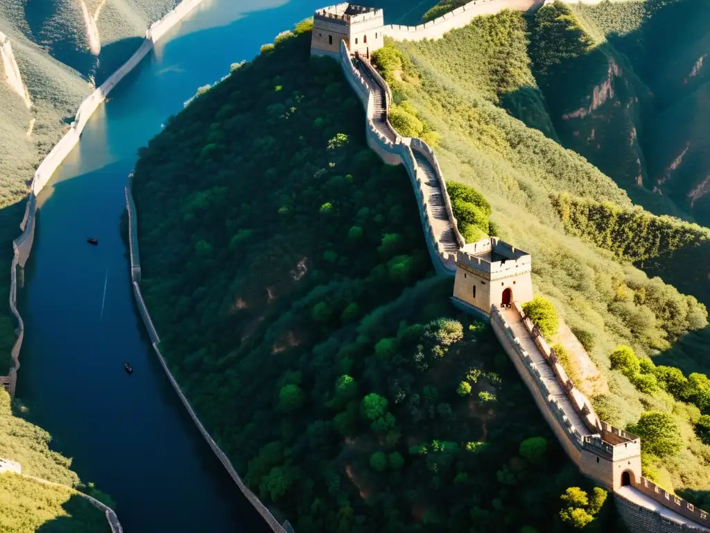 Exploración de túneles históricos en la Gran Muralla China: misteriosos pasadizos subterráneos entre montañas, exploradores y arquitectura antigua