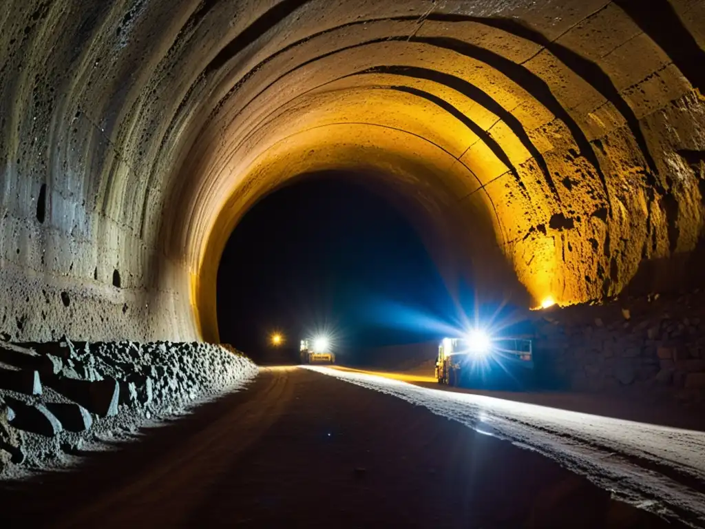 Exploración de túneles históricos: Interior de un túnel minero en Potosí, Bolivia