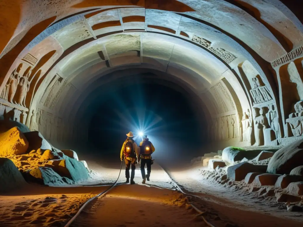 Exploradores realizan mapeo 3D en túnel histórico, revelando antiguas inscripciones y carvings