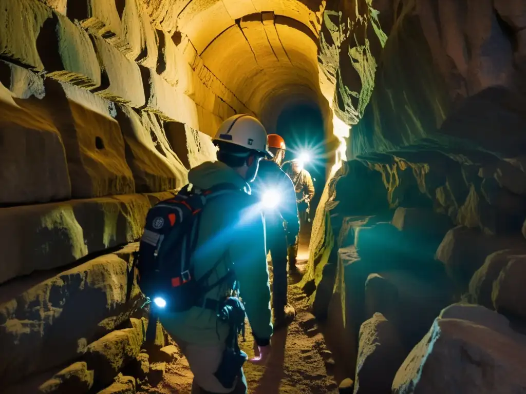 Exploradores modernos iluminan túnel romano histórico, revelando ingenio antiguo