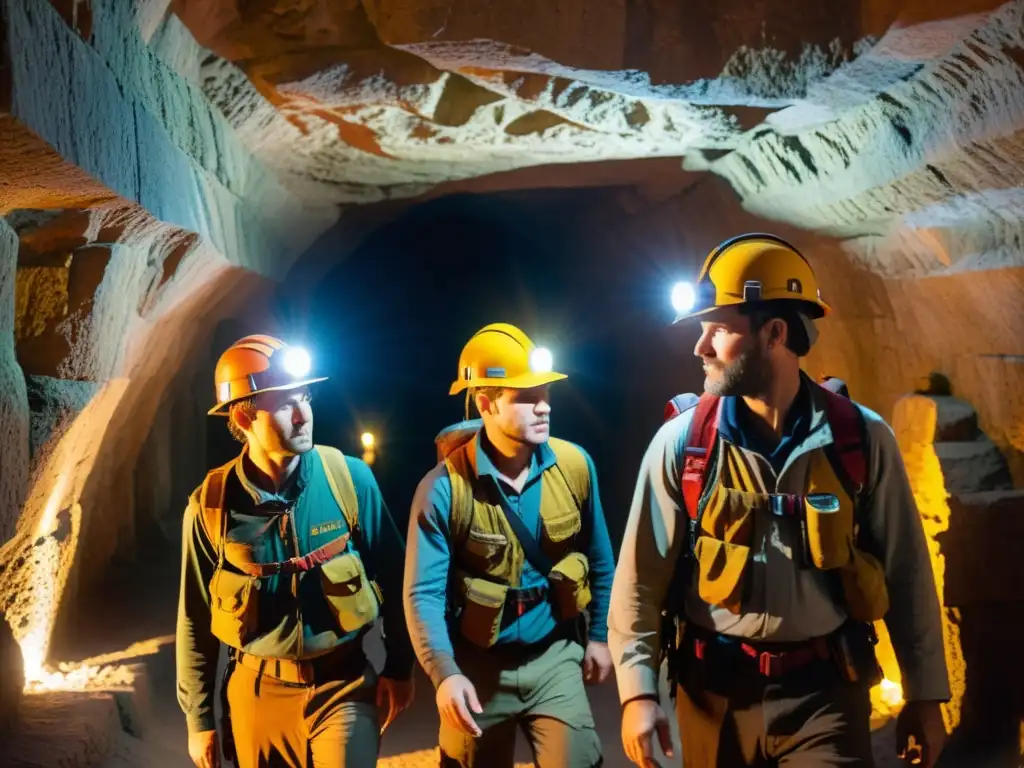 Exploradores con headlamps descubren túnel subterráneo