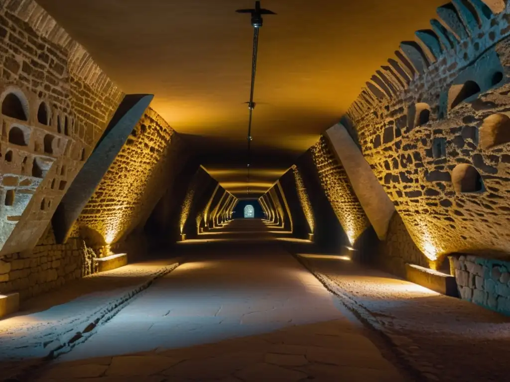 Explora las fascinantes galerías subterráneas de la fortaleza Ehrenbreitstein, con su arquitectura histórica y misterioso ambiente iluminado