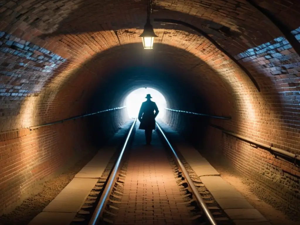 Imagen documental de un túnel del ferrocarril subterráneo de América