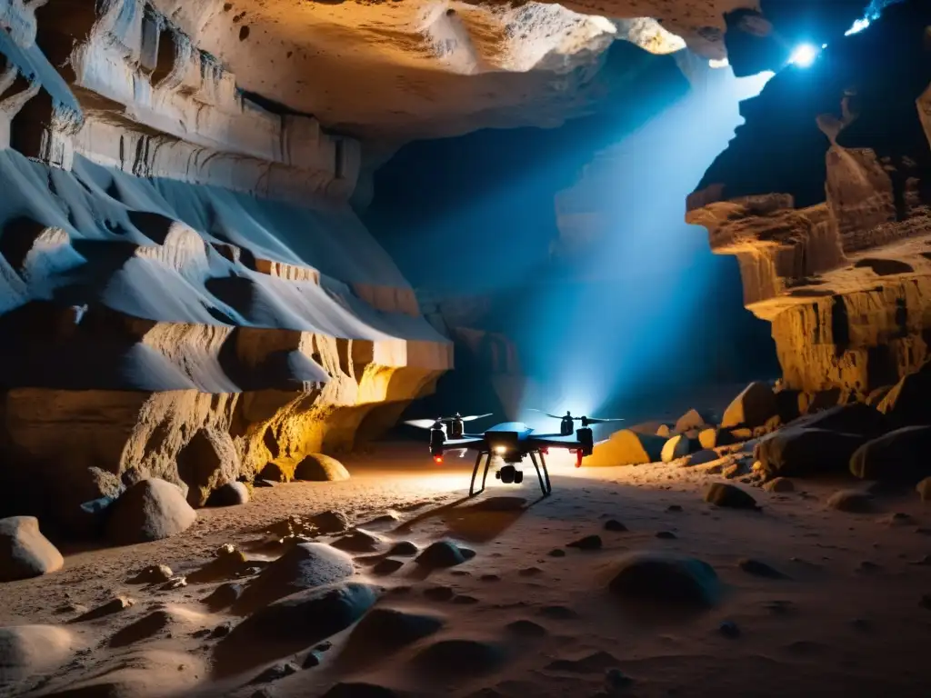 Explora imágenes impresionantes de drones en cavernas misteriosas y minas