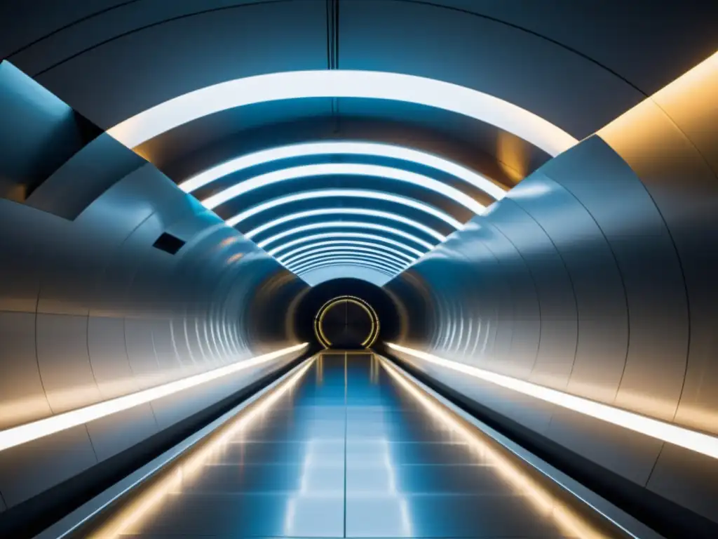 Imponente sistema de ventilación en túnel: grandes ventiladores industriales y conductos, ingenieros y trabajadores inspeccionando