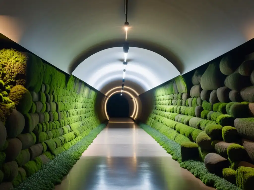 Una impresionante réplica de un túnel histórico en una instalación de arte contemporáneo