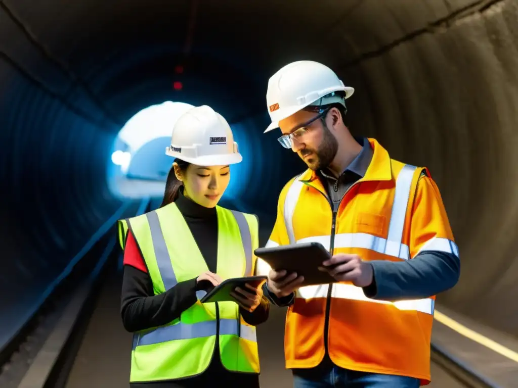 Ingenieros examinan aplicación móvil en túnel