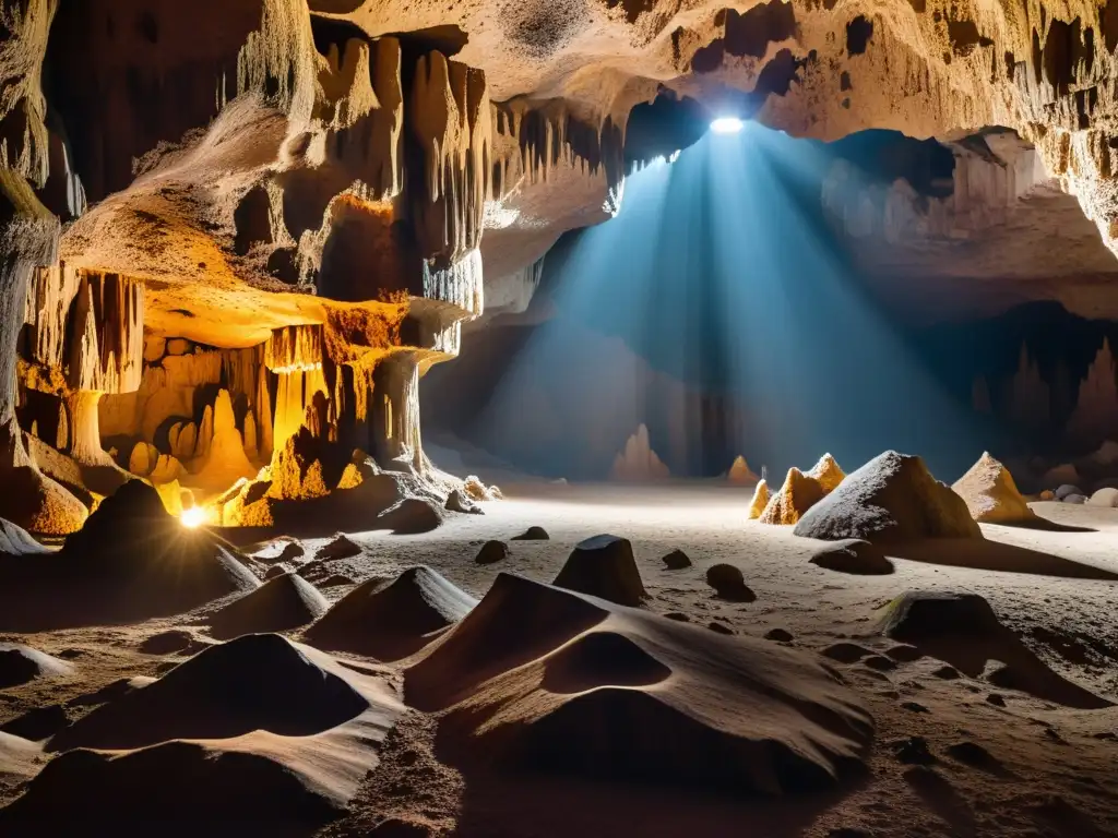 Explora la magia del turismo subterráneo con técnicas de iluminación que realzan la belleza de la caverna