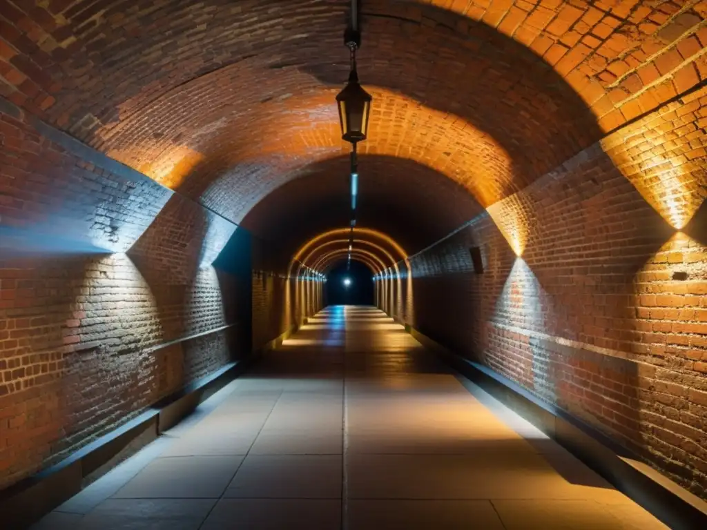 Explora la mágica combinación de luz y sombra en un antiguo túnel subterráneo, resaltando innovaciones en iluminación