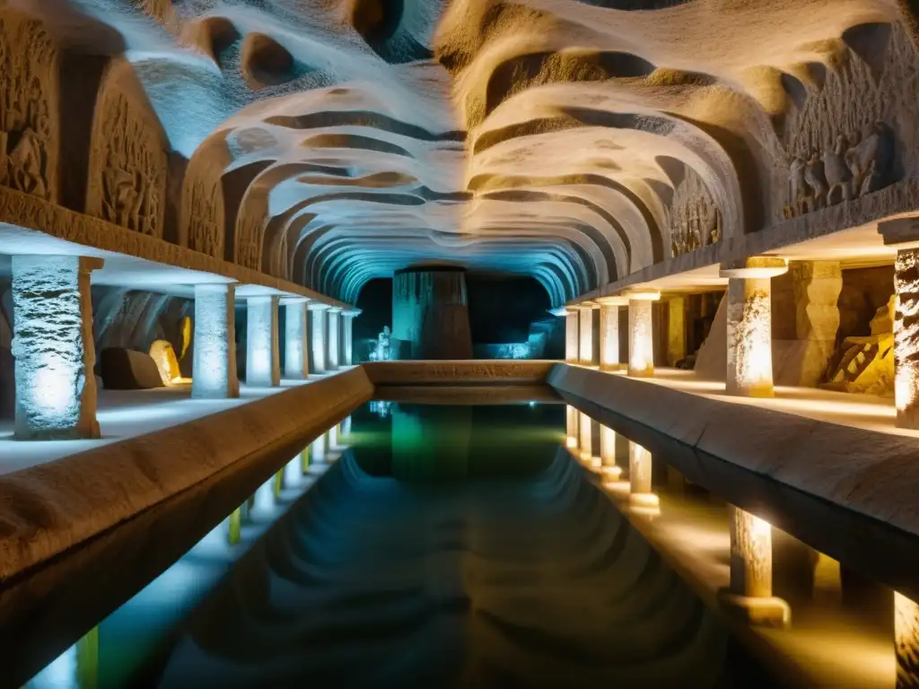 Explora las maravillas subterráneas de las minas de sal Wieliczka, con esculturas de sal y majestuosos techos iluminados