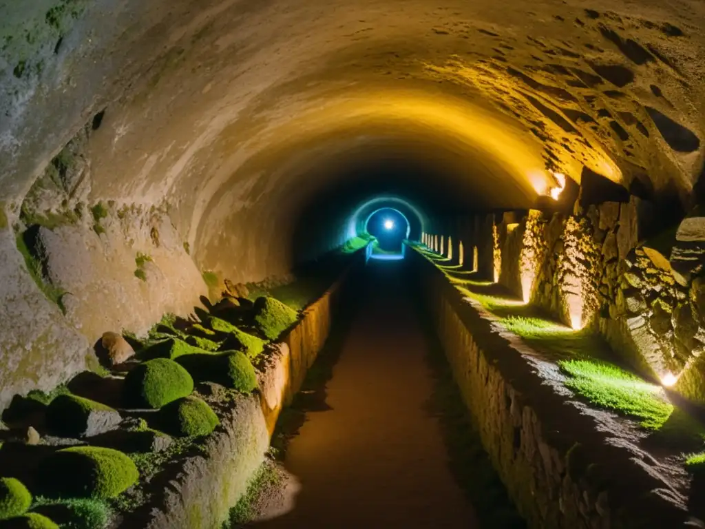 Explora los misterios de los túneles secretos del Castillo Predjama, escondidos bajo tierra, iluminados por antorchas y cubiertos de musgo