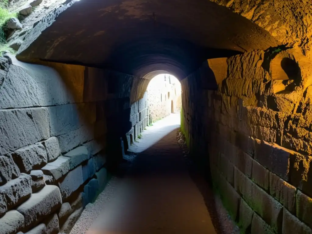 Un misterioso túnel histórico iluminado por antorchas en conflictos árabe-israelí