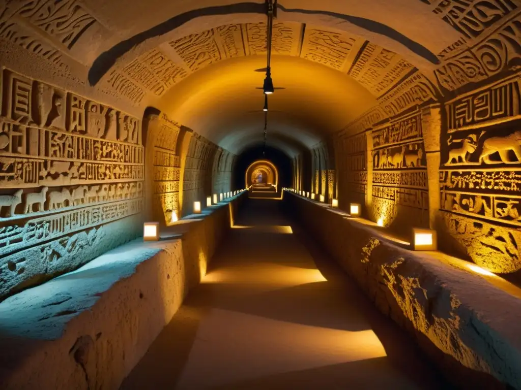 Exploración histórica con realidad aumentada Exploración con Realidad Aumentada en túneles históricos, revelando misterios y artefactos antiguos en un ambiente lleno de historia y descubrimiento