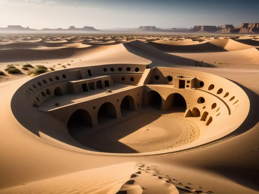 Soldados exploran túneles y búnkeres en el desierto durante la guerra del Golfo, estratégicamente ocultos en la vasta arena