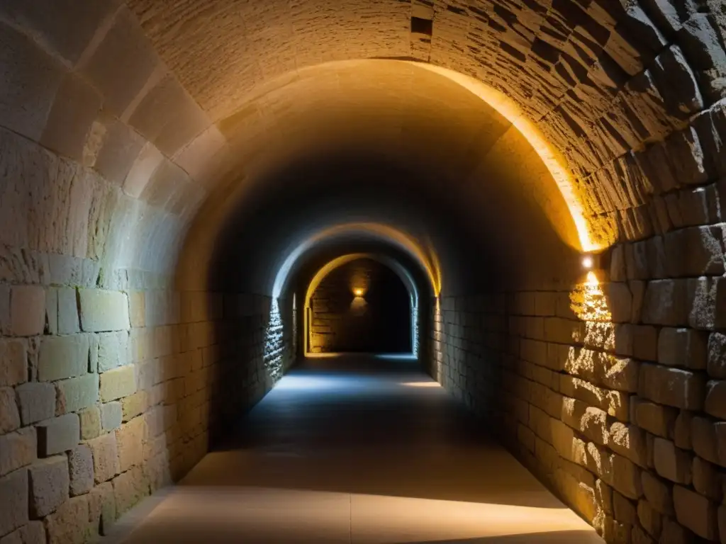 La iluminación sostenible resalta la arquitectura histórica del túnel, fusionando tradición e innovación