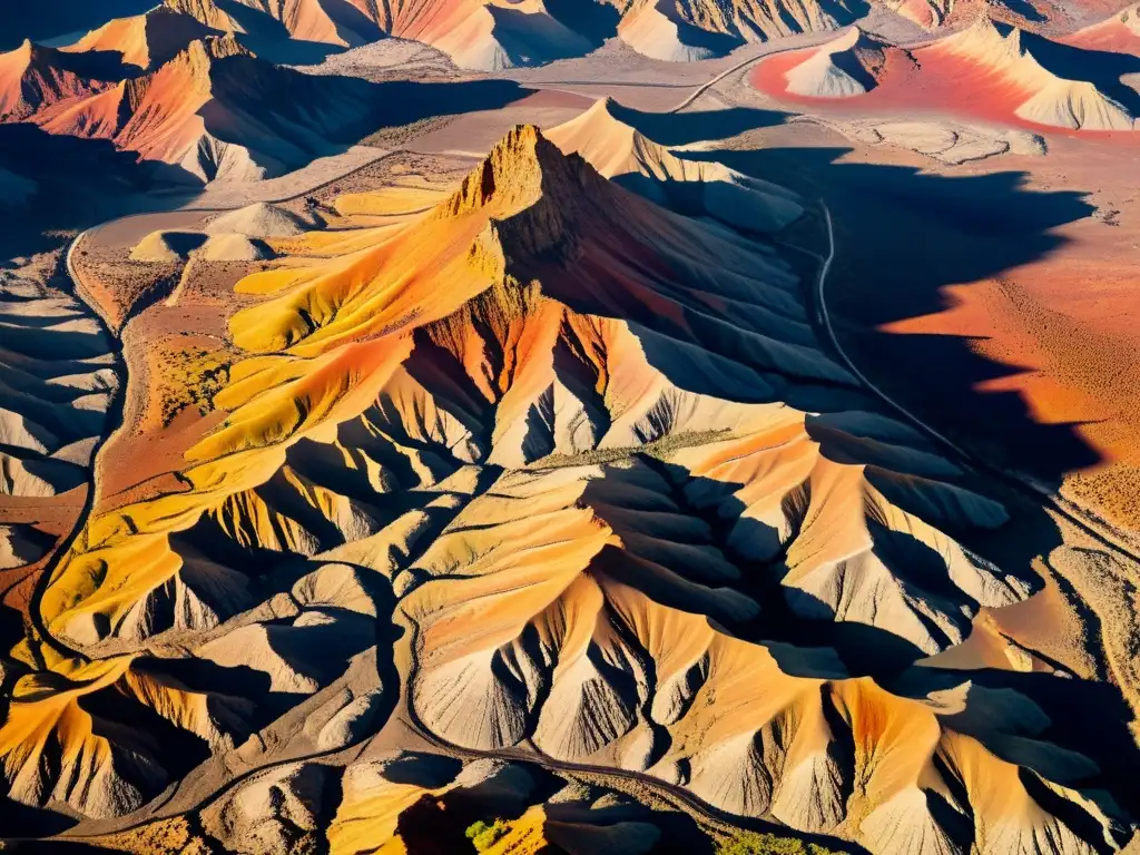 Exploración subterránea con tecnología infrarroja revela misterios del paisaje rocoso al atardecer