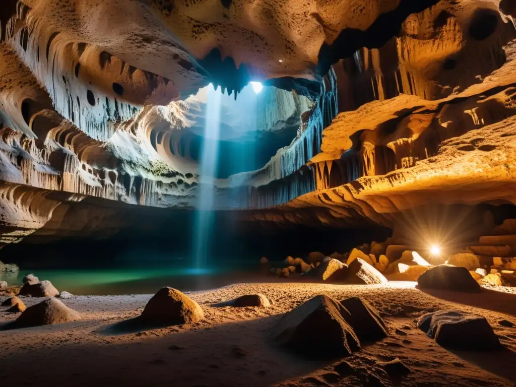 Explora tours únicos en cavernas olvidadas, con estalactitas y estalagmitas iluminadas, creando un ambiente misterioso y aventurero