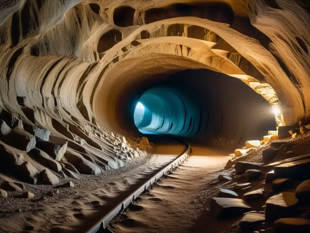 Explora tours únicos en túneles y cavernas olvidadas iluminadas por cálida luz, con texturas rocosas y estalactitas delicadas