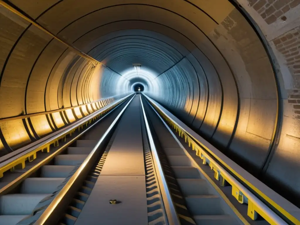 Trabajadores adaptan túnel histórico para hacerlo accesible, destacando la fusión de elementos modernos con la arquitectura antigua