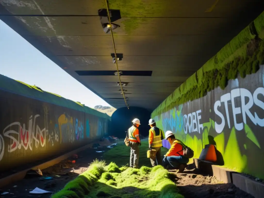 Un túnel abandonado cobra vida, transformación túneles abandonados activos sostenibles