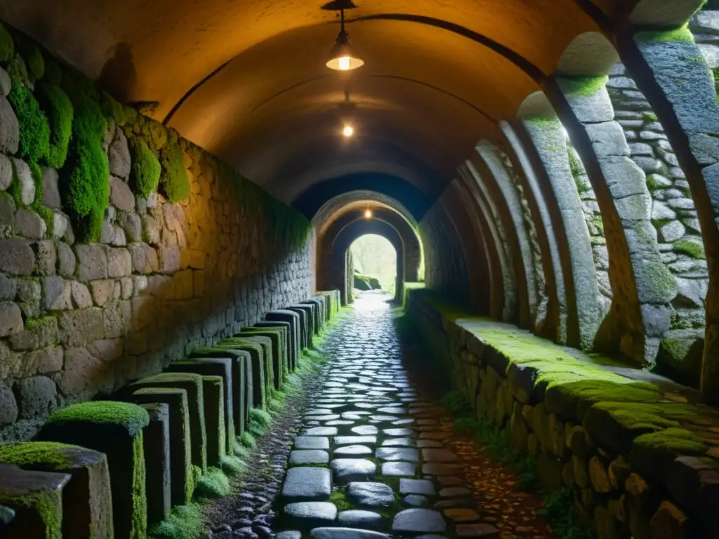 Un túnel de piedra antiguo y misterioso invita a explorar su historia, conservación de túneles históricos y exploración