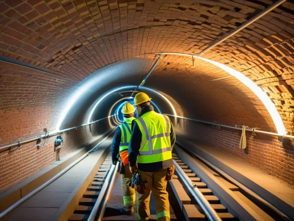 Ingeniería en túneles de baja ventilación: Ingenieros modernos instalan sistemas avanzados en un antiguo túnel, combinando historia y tecnología